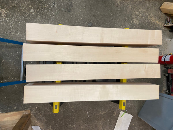 Maple Workbench Leg Stock, set of 4 - 4"x6"x36" (Email to purchase)