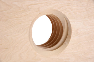 2X Wood Nut Hole Detail