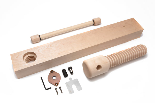 Lake Erie Toolworks - Standard Shoulder Vise Kit with hard maple screw, nut and brass connector