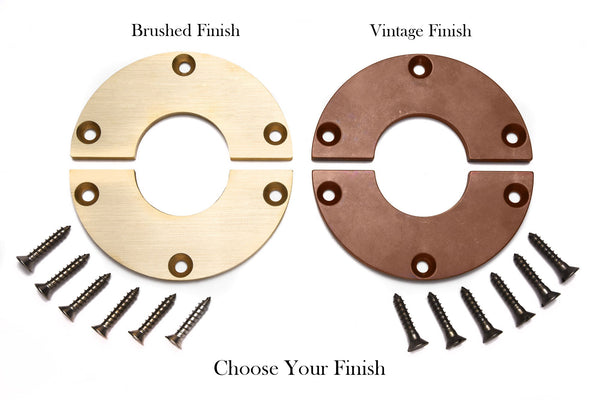 Brass garter sets, vintage and brushed finish