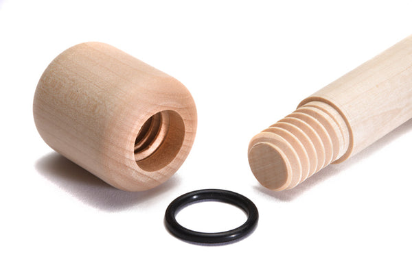 Handle end knob thread detail