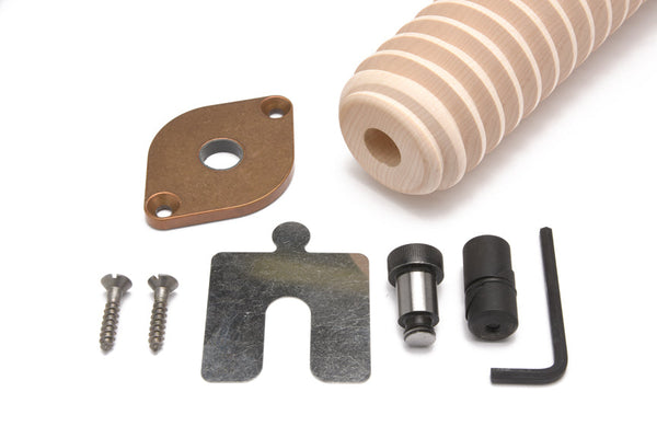 Brass connector plate and shoulder bolt